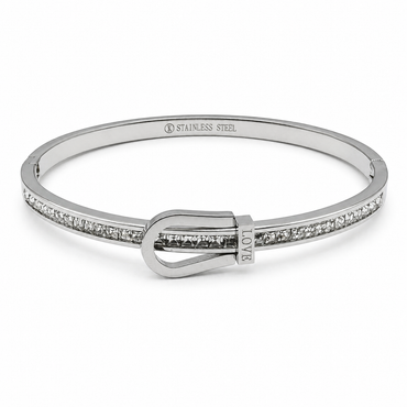 Crystal Belt Buckle Bangle