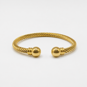 Twisted Cable Ball Cuff