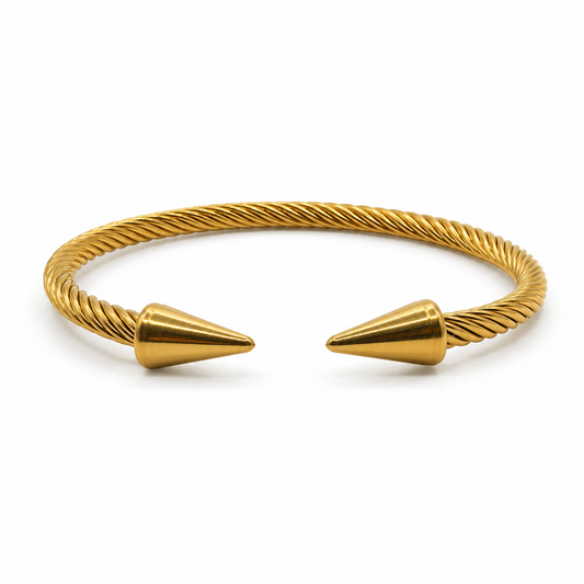 Twisted Spike Cuff Bracelet