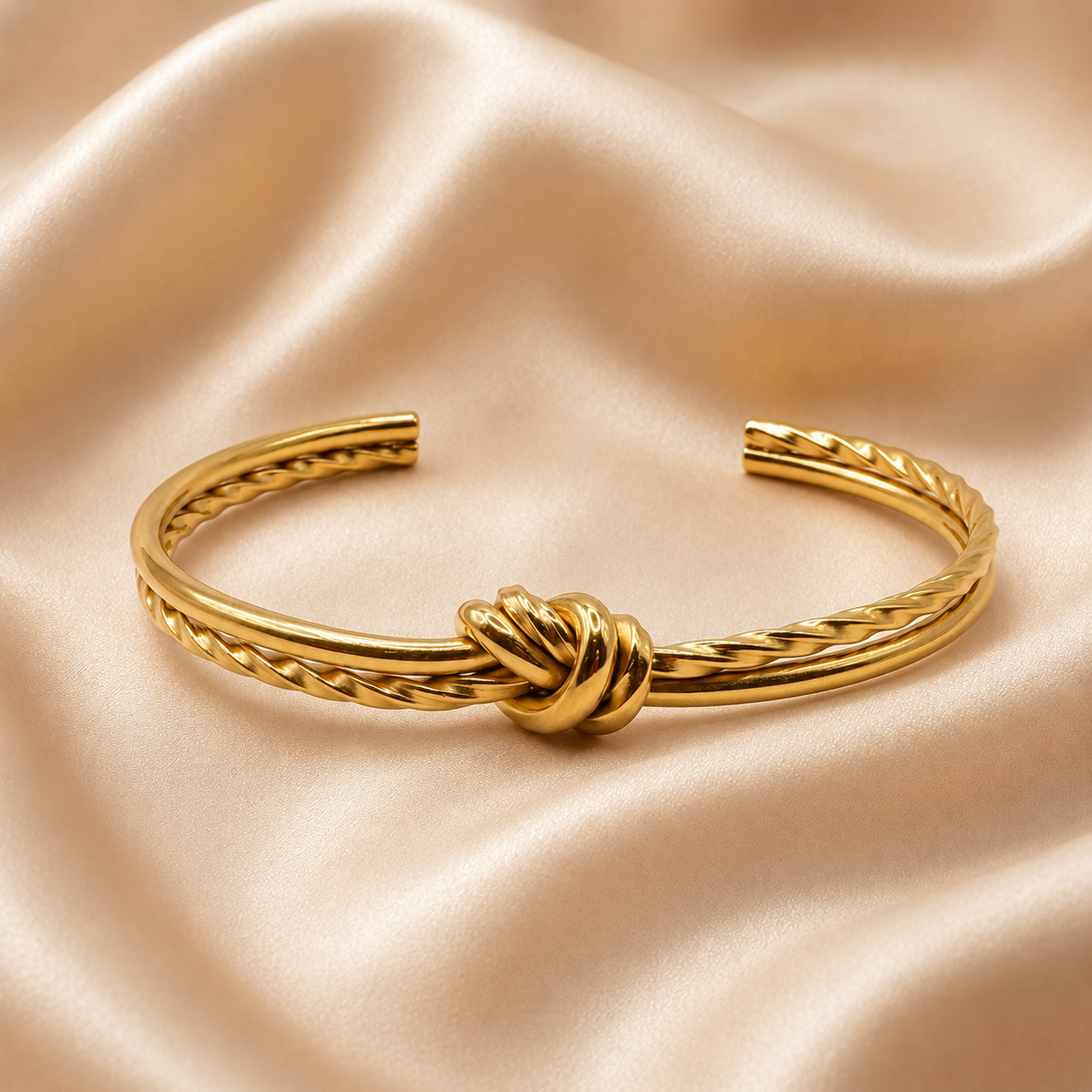 Braided Knot Cuff Bracelet