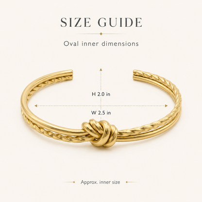 Braided Knot Cuff Bracelet