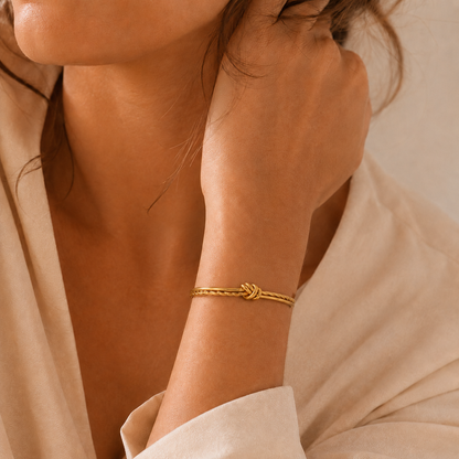 Braided Knot Cuff Bracelet