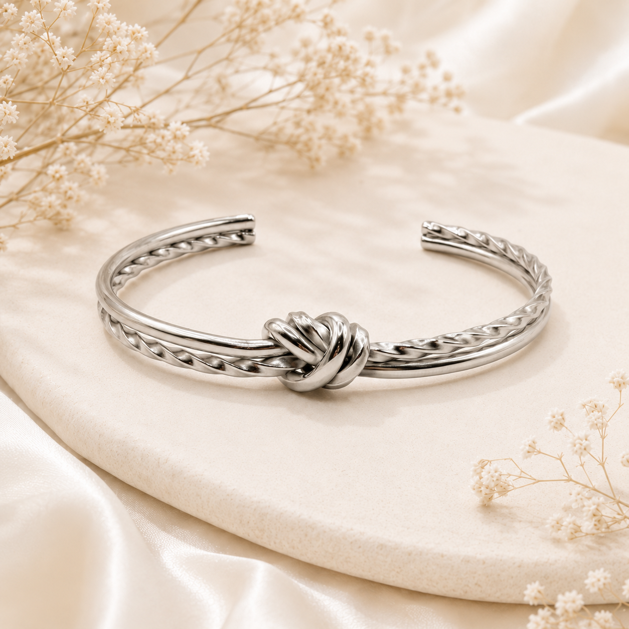 Braided Knot Cuff Bracelet