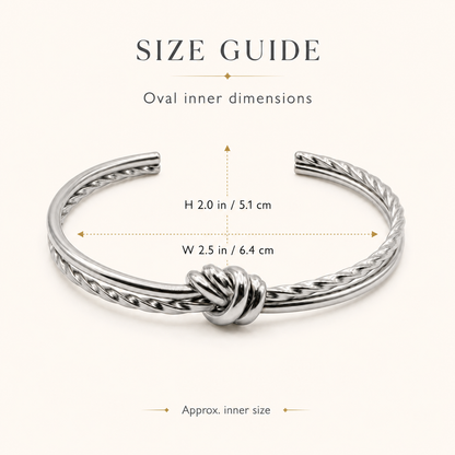 Braided Knot Cuff Bracelet