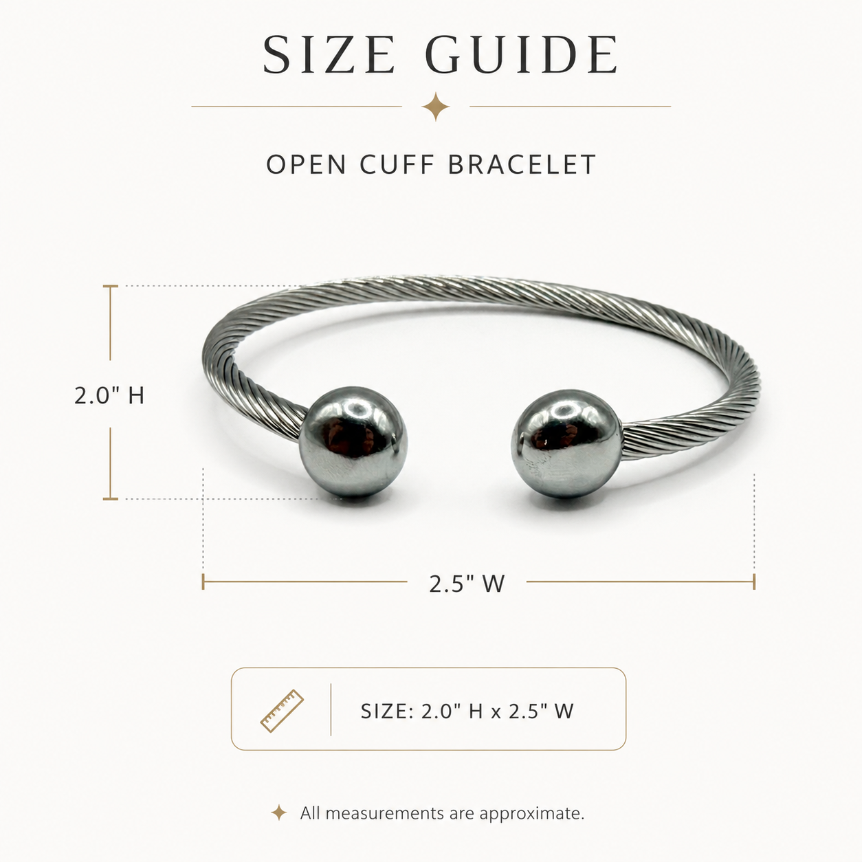 Classic Cable Orb Bangle