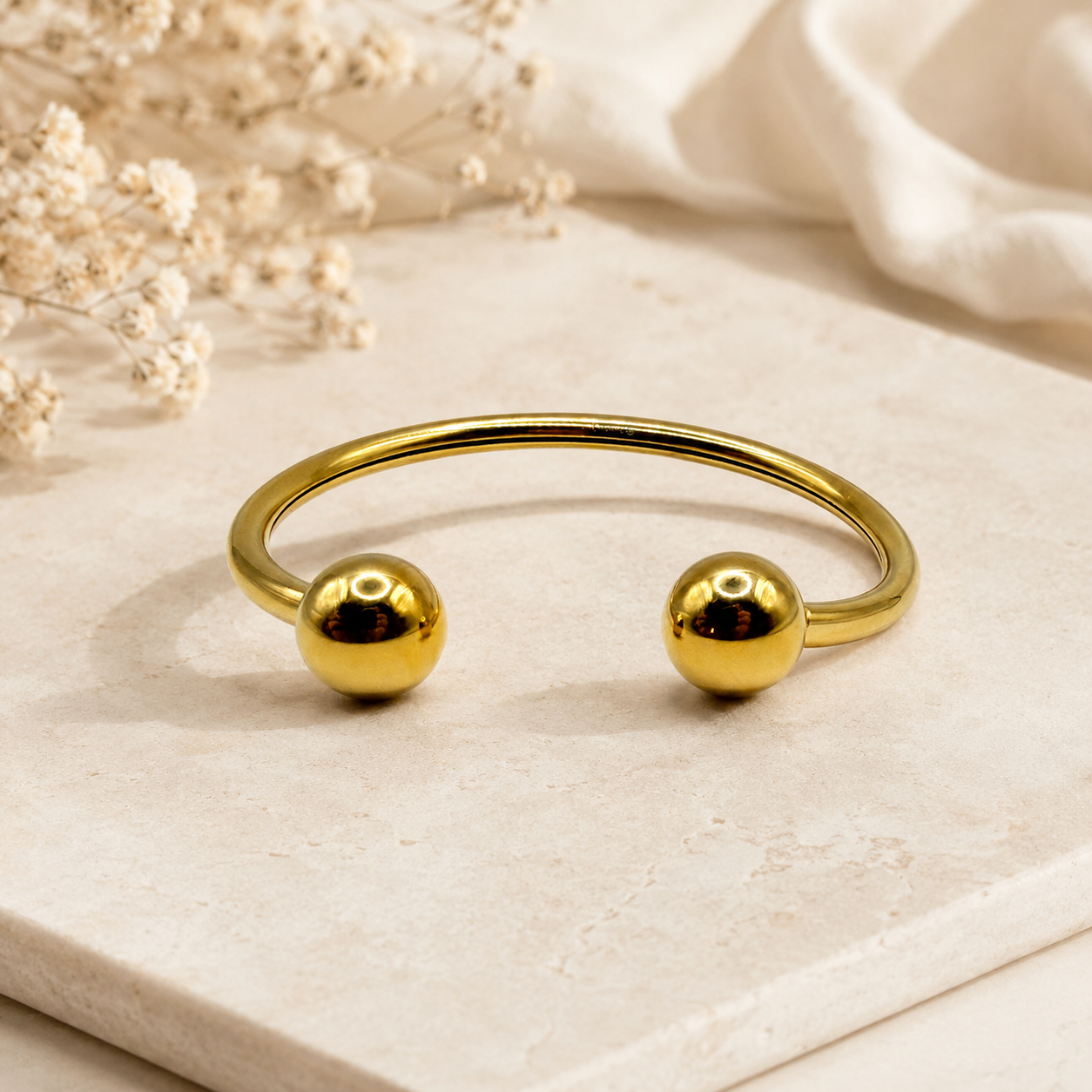 Classic Sphere Cuff Bracelet