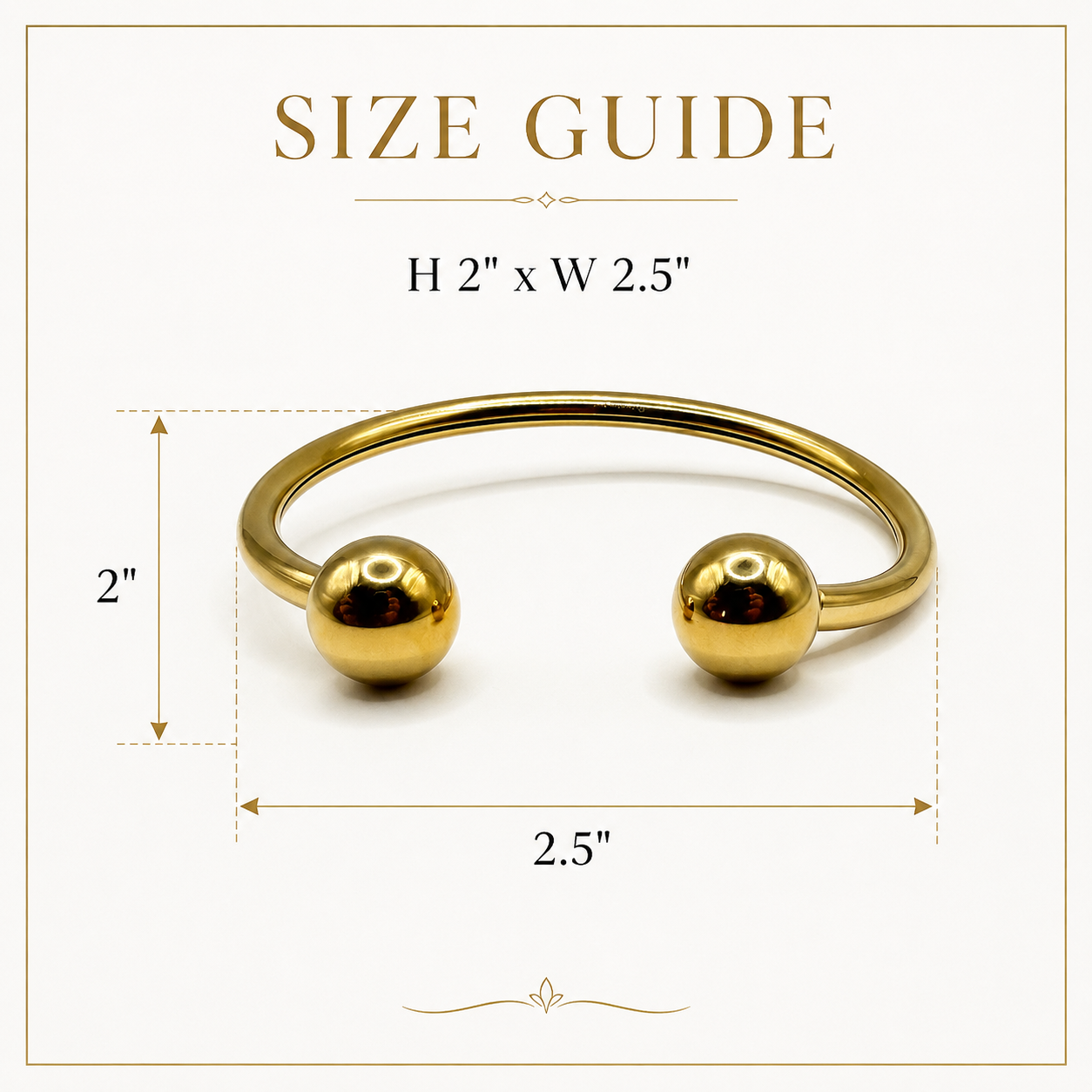 Classic Sphere Cuff Bracelet