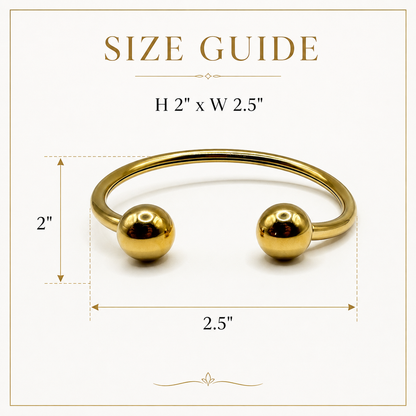 Classic Sphere Cuff Bracelet