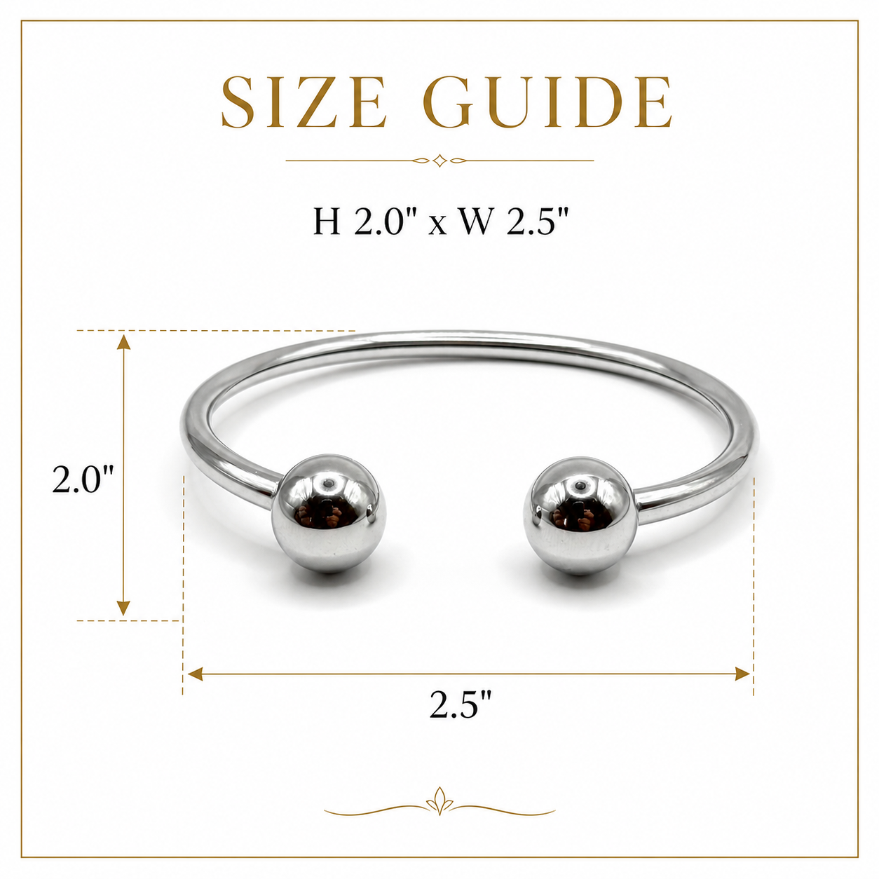 Classic Sphere Cuff Bracelet
