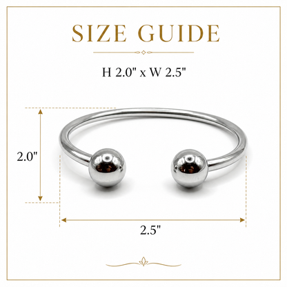 Classic Sphere Cuff Bracelet