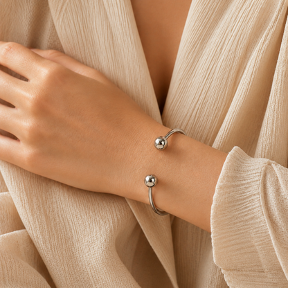 Classic Sphere Cuff Bracelet