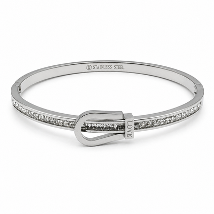 Crystal Belt Buckle Bangle