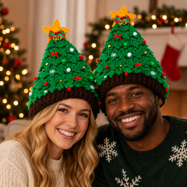 Handmade X’Mas Tree Crochet Hat