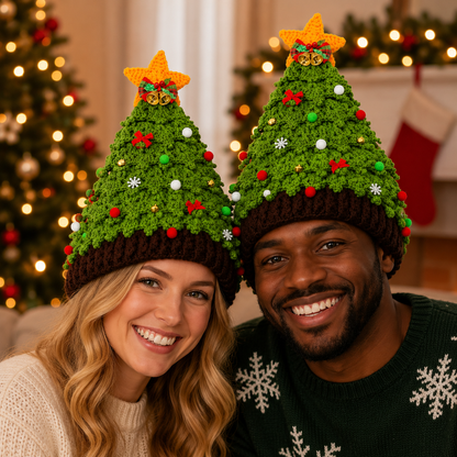 Handmade X’Mas Tree Crochet Hat