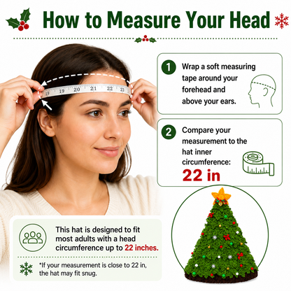 Handmade X’Mas Tree Crochet Hat