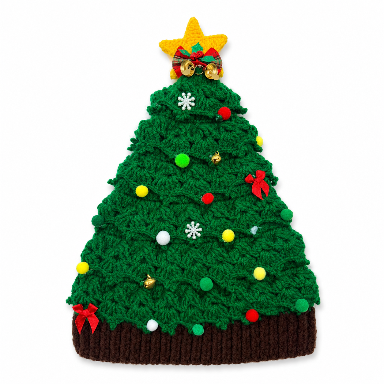 Kids Handmade X’Mas Tree Crochet Hat