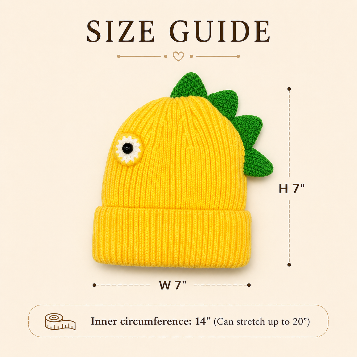 Little Dinosaur Cozy Knit Hat
