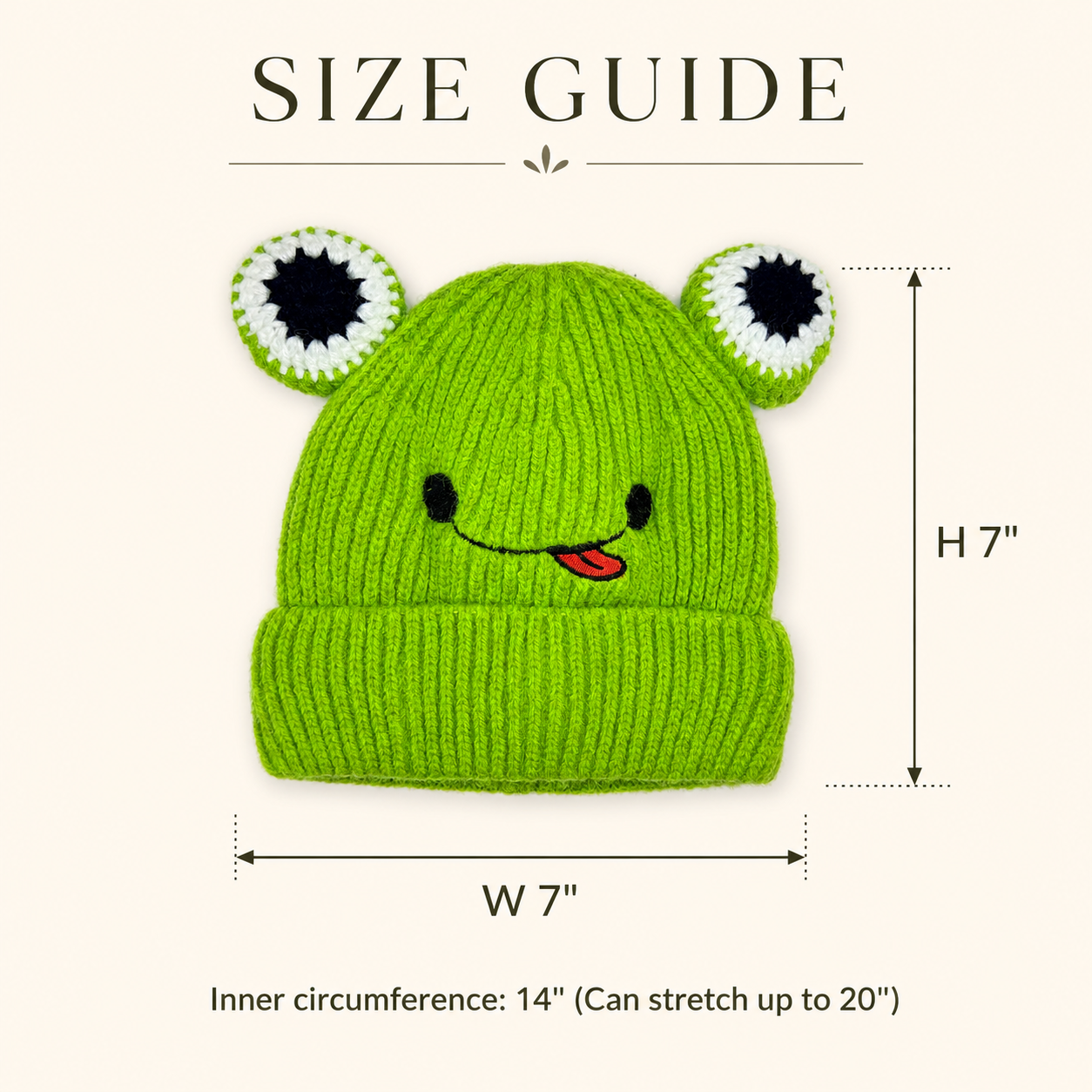 Little Frog Cozy Knit Hat