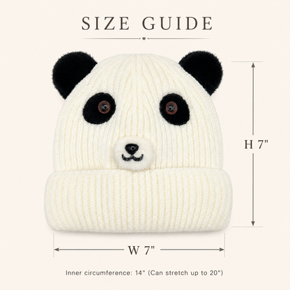 Little Panda Cozy Knit Hat