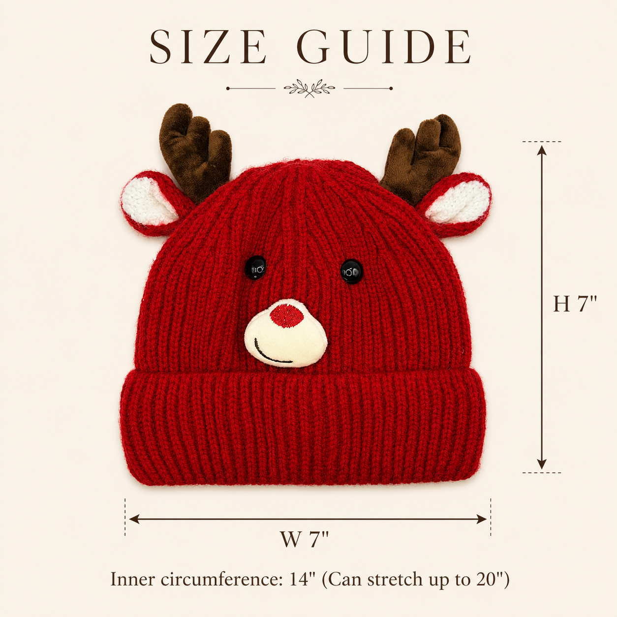 Little Reindeer Cozy Knit Hat