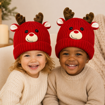 Little Reindeer Cozy Knit Hat