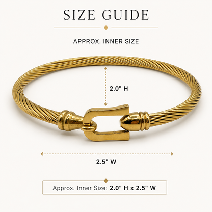 Marina Cable Clasp Bangle