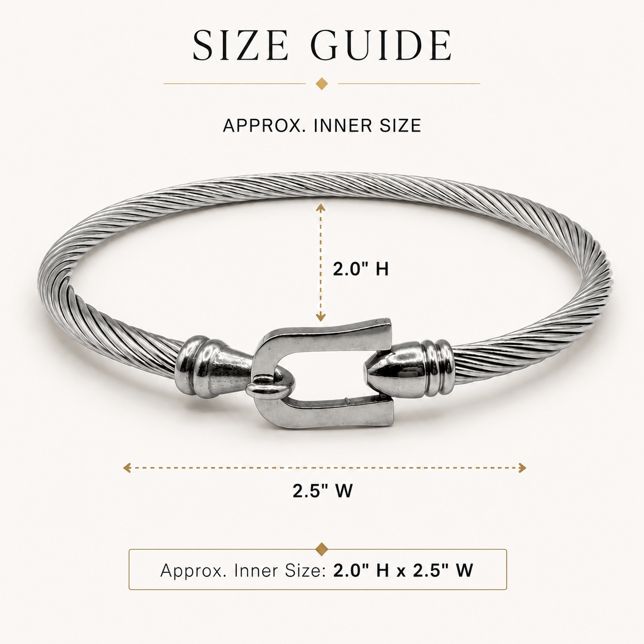 Marina Cable Clasp Bangle