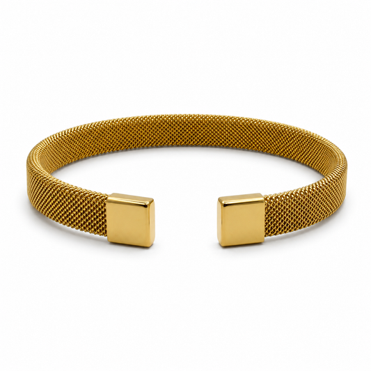 Modern Mesh Cuff Bracelet