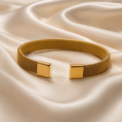 Modern Mesh Cuff Bracelet