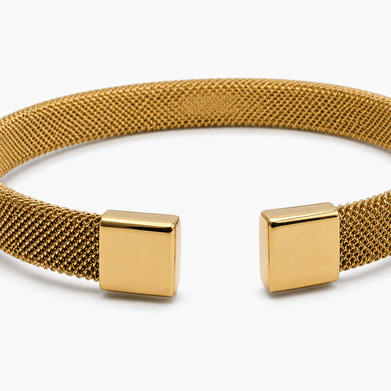 Modern Mesh Cuff Bracelet