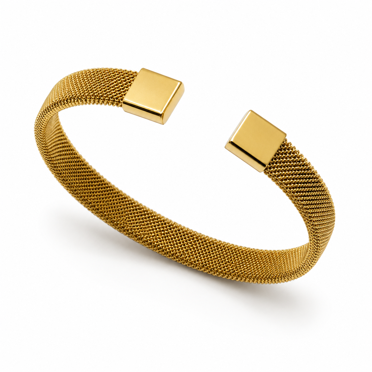 Modern Mesh Cuff Bracelet
