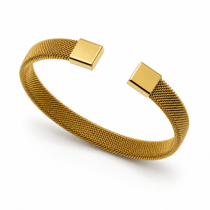 Modern Mesh Cuff Bracelet