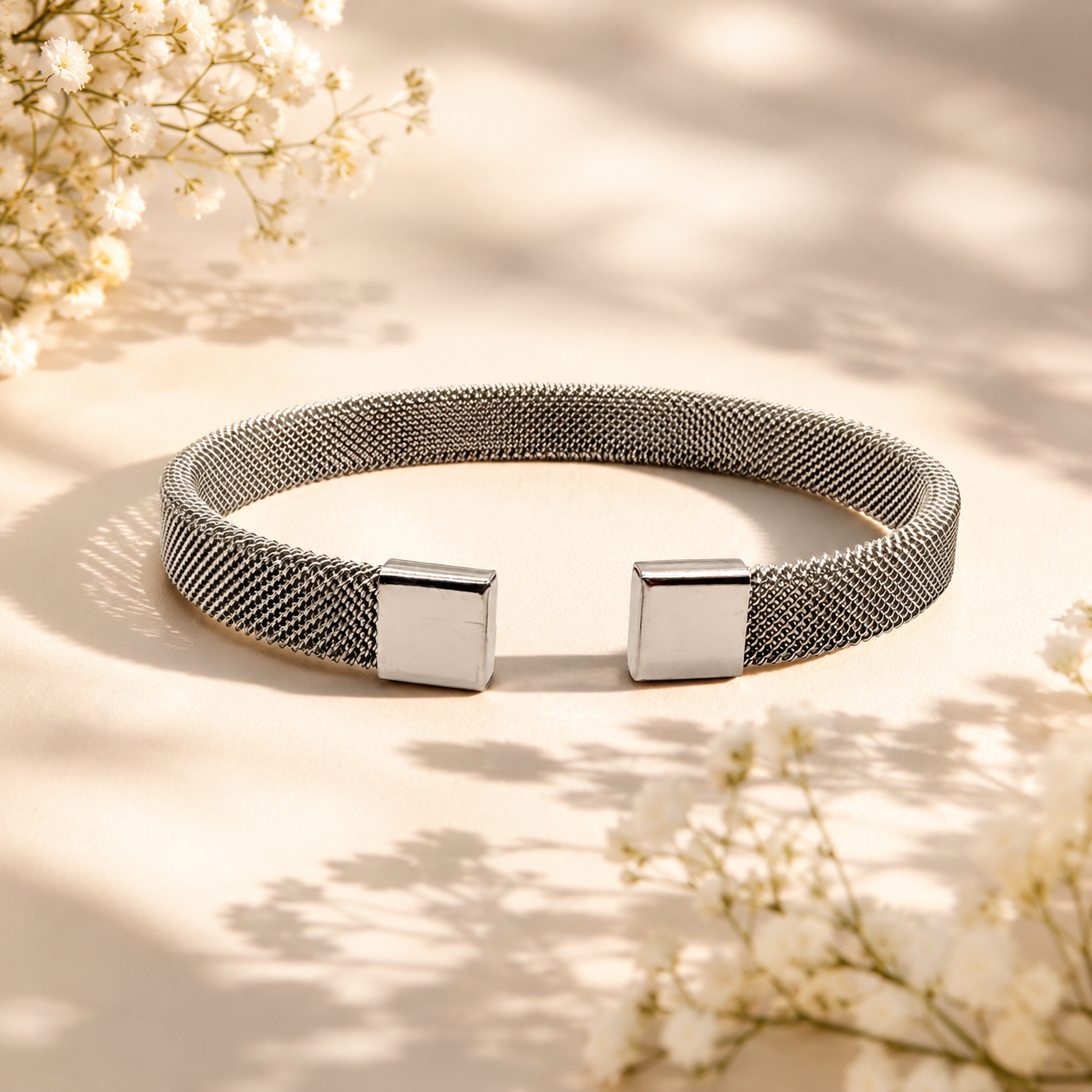 Modern Mesh Cuff Bracelet