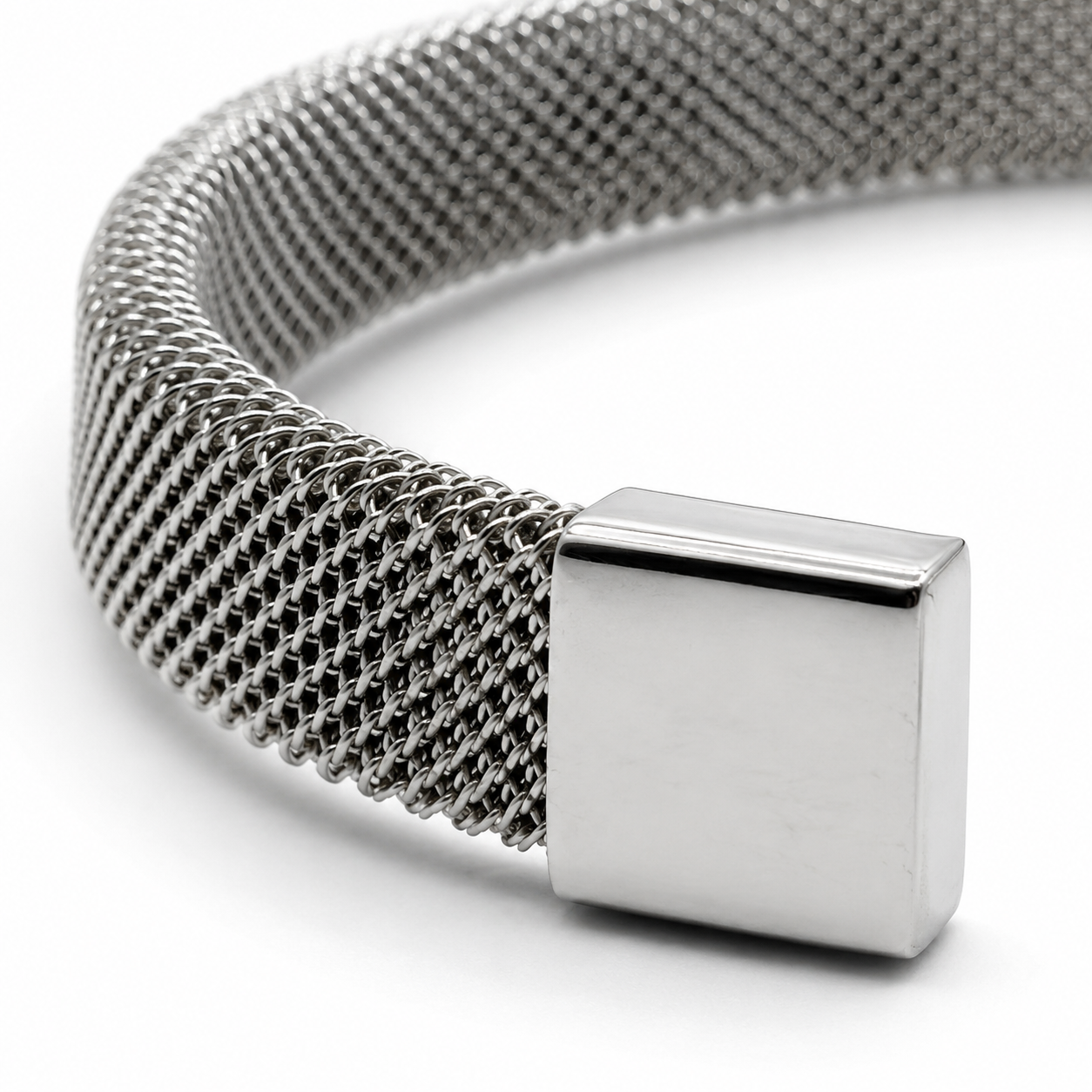Modern Mesh Cuff Bracelet