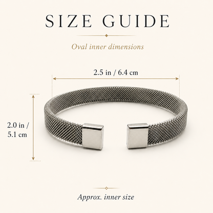 Modern Mesh Cuff Bracelet