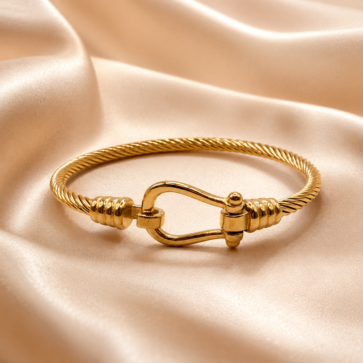 Nautical Cable Clasp Bangle