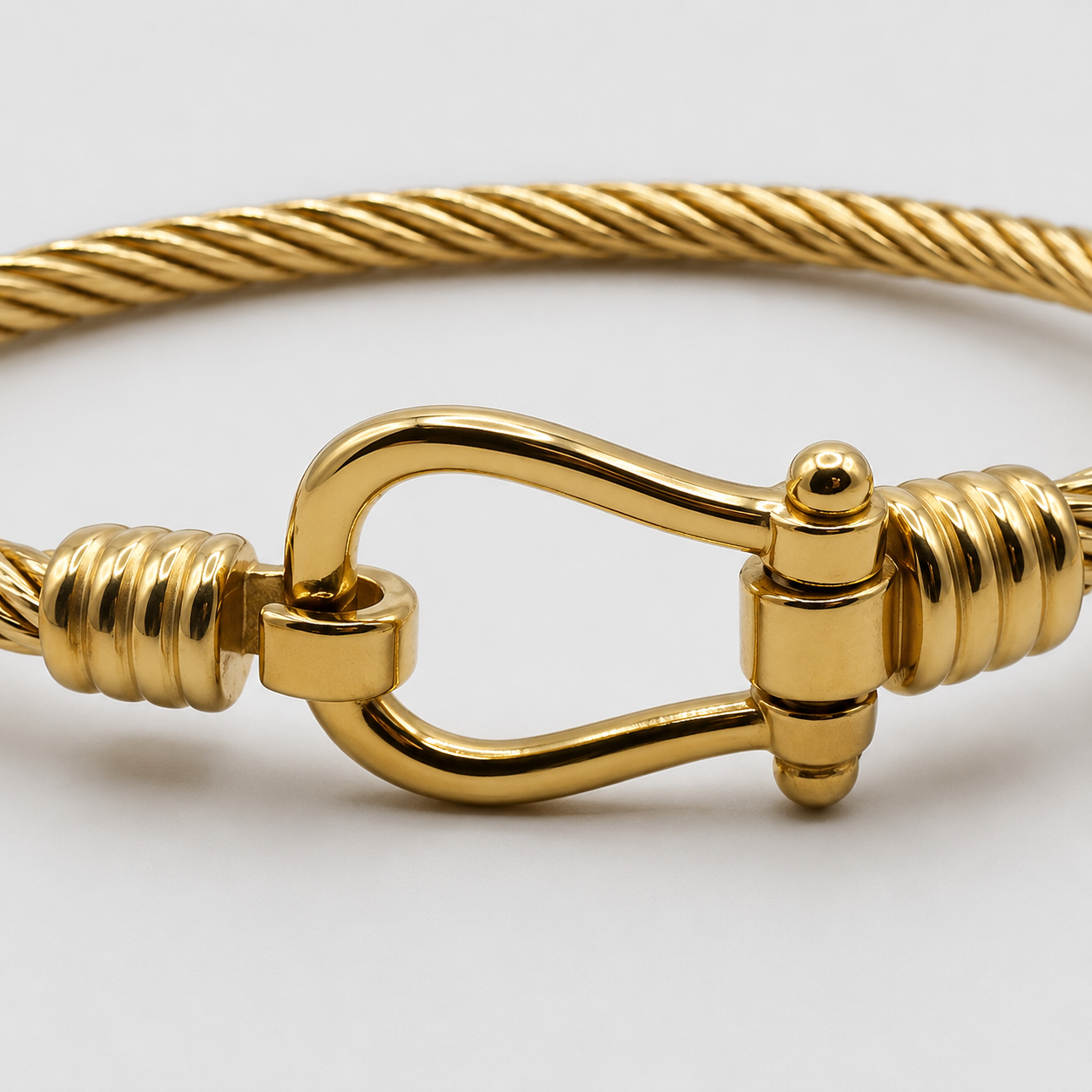 Nautical Cable Clasp Bangle