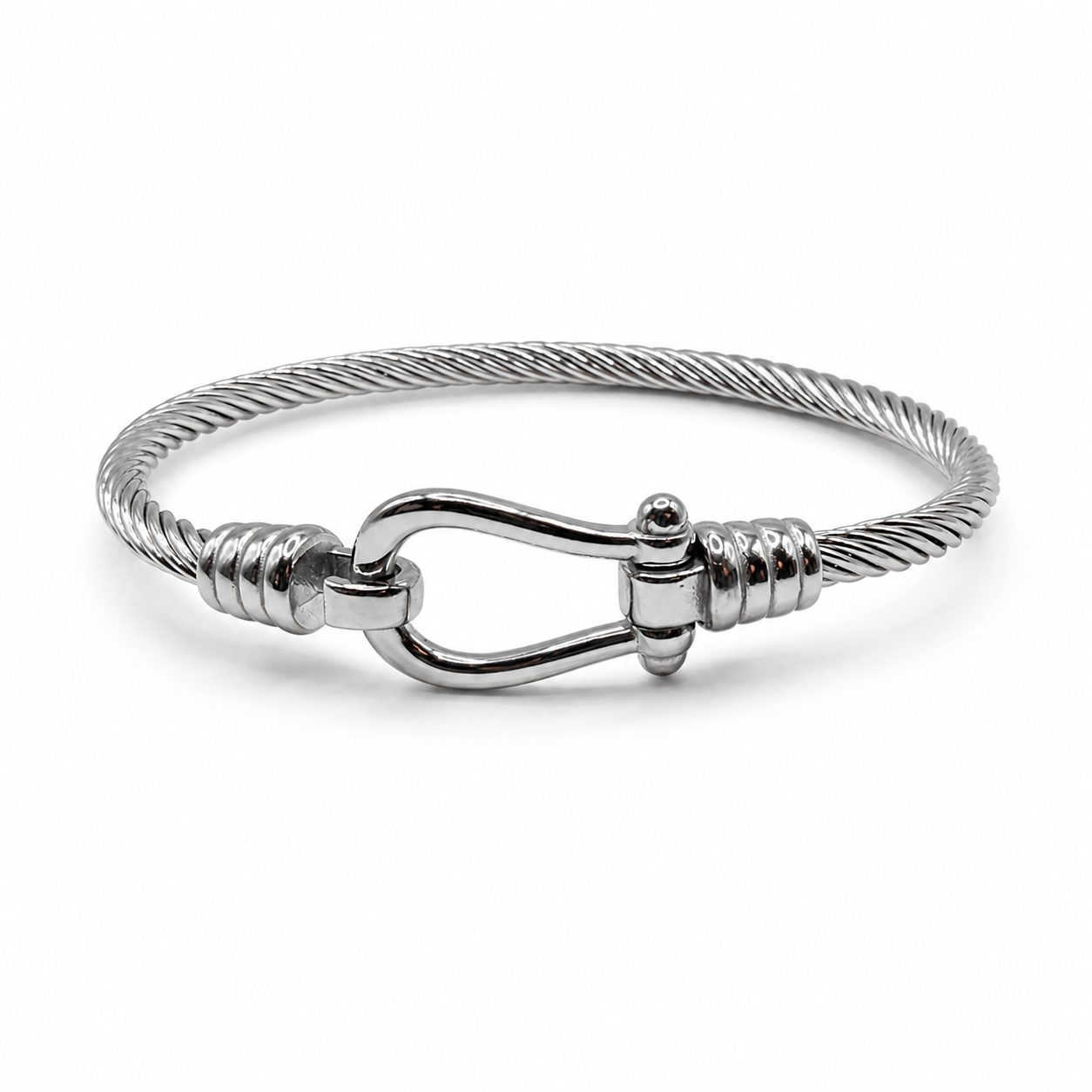 Nautical Cable Clasp Bangle
