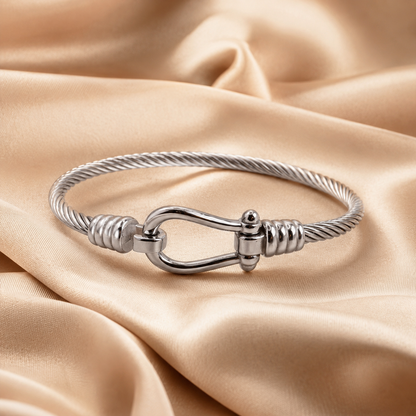 Nautical Cable Clasp Bangle