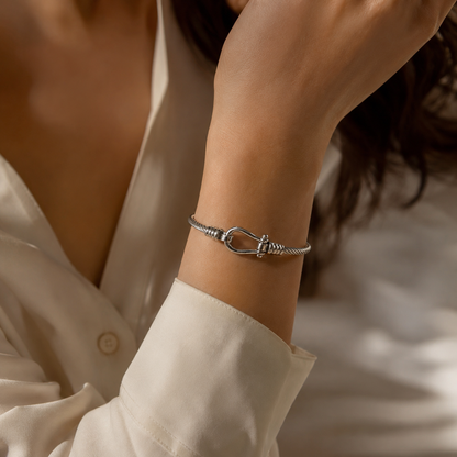 Nautical Cable Clasp Bangle
