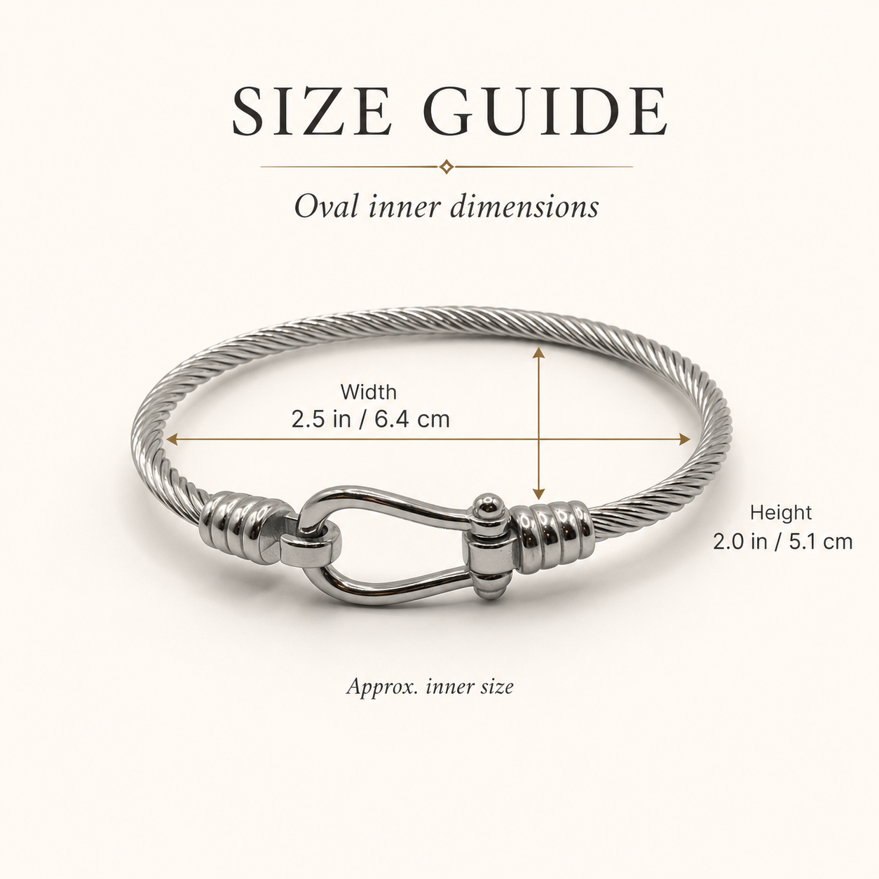 Nautical Cable Clasp Bangle