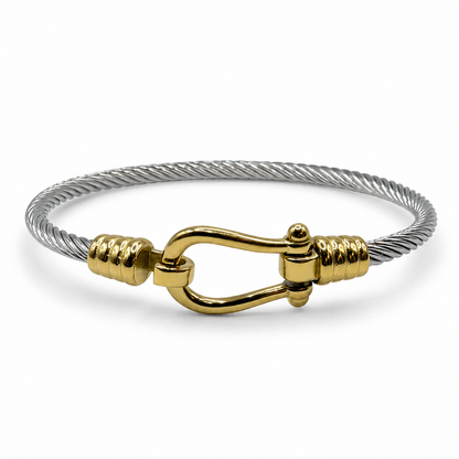 Nautical Cable Clasp Bangle