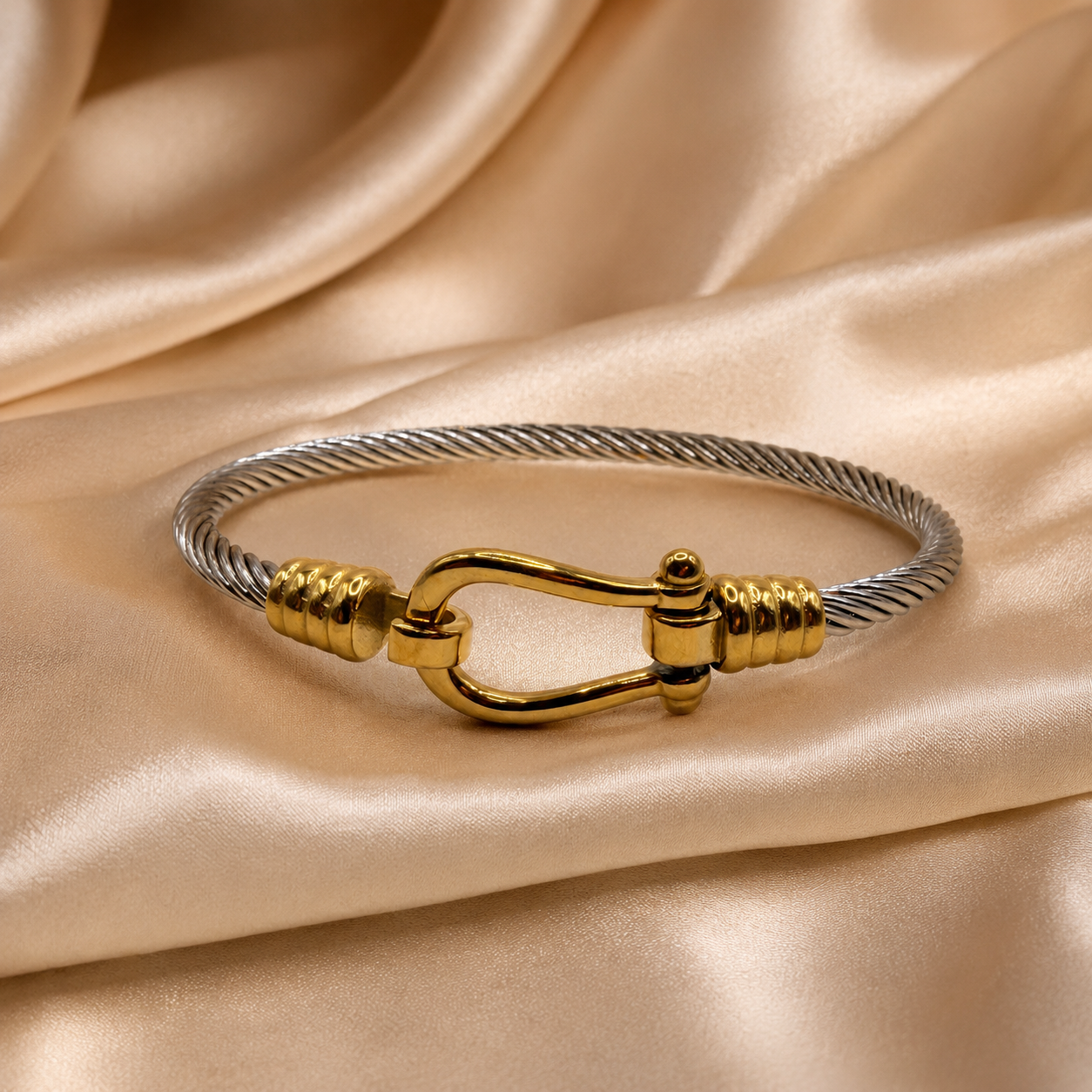 Nautical Cable Clasp Bangle