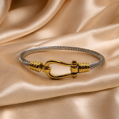 Nautical Cable Clasp Bangle