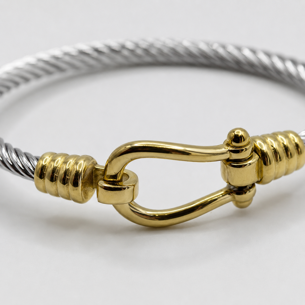 Nautical Cable Clasp Bangle