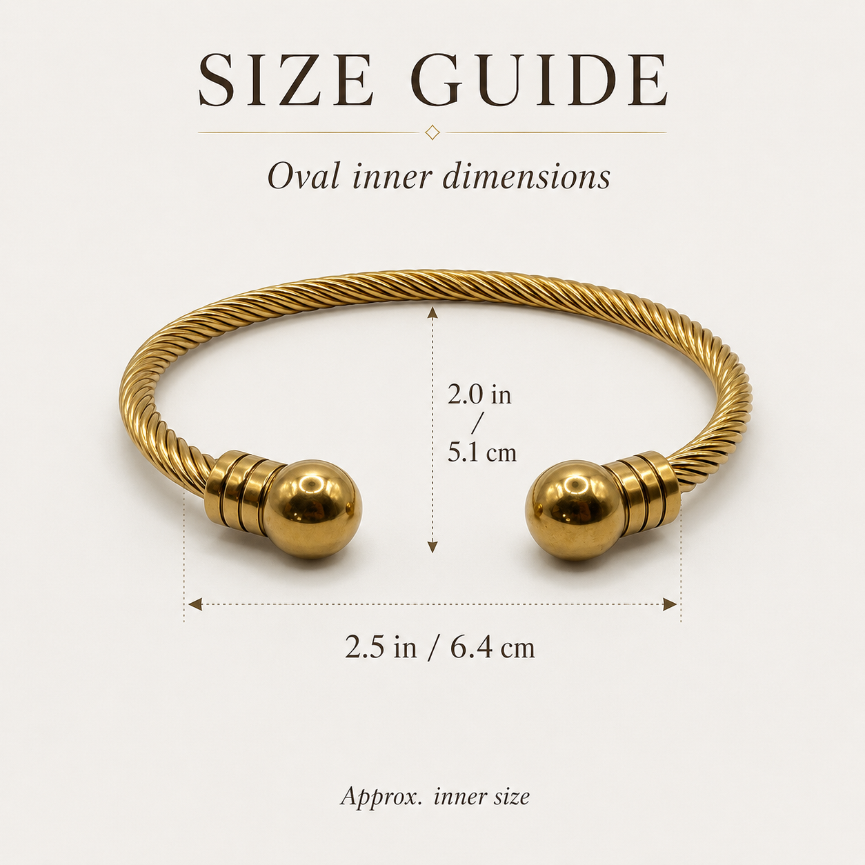 Twisted Ball Cuff Bangle