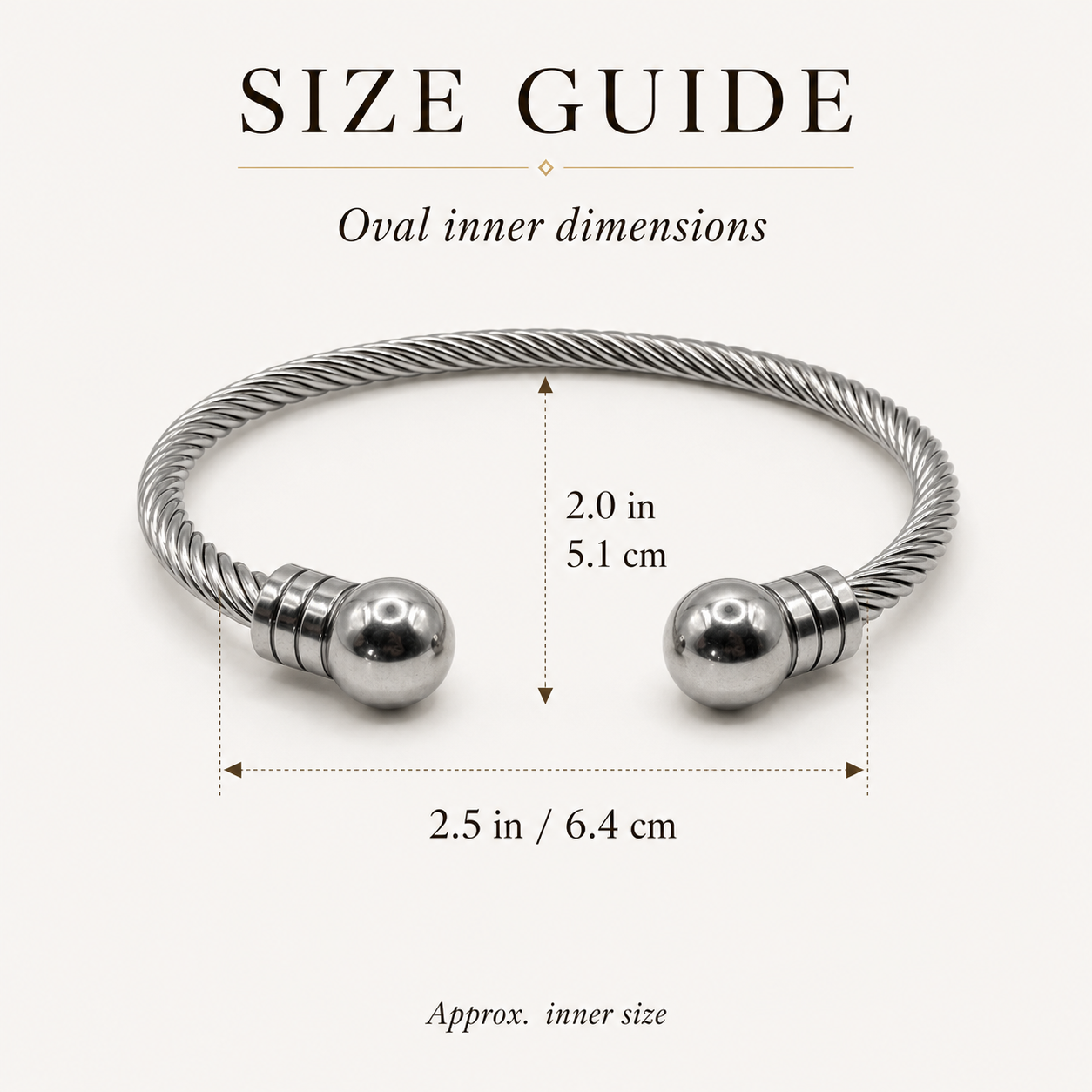 Twisted Ball Cuff Bangle