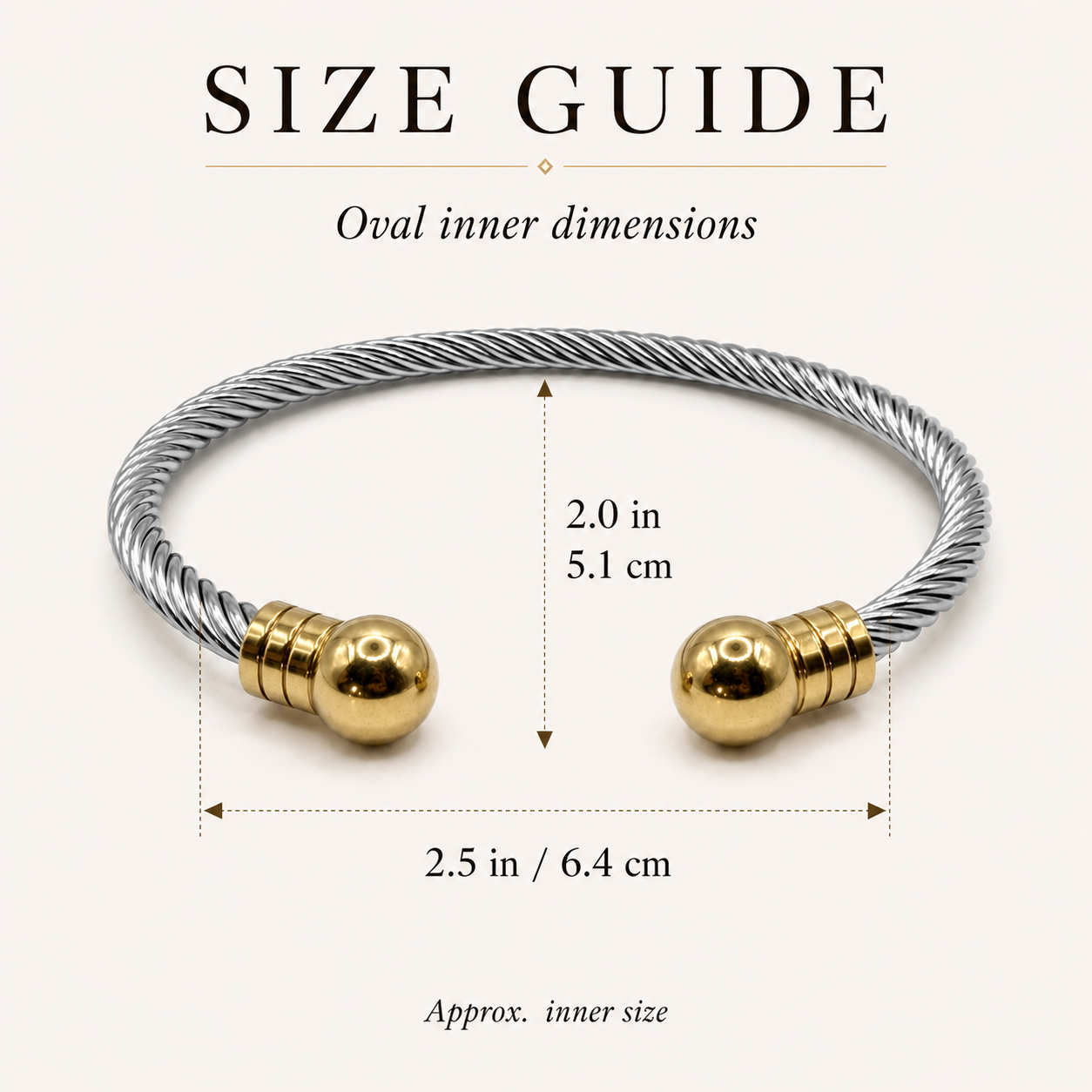Twisted Ball Cuff Bangle