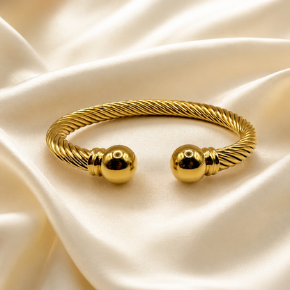Twisted Cable Ball Cuff