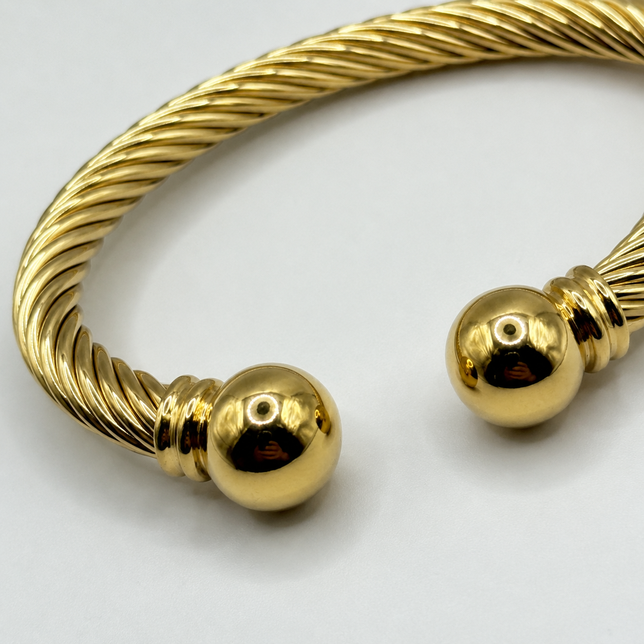 Twisted Cable Ball Cuff